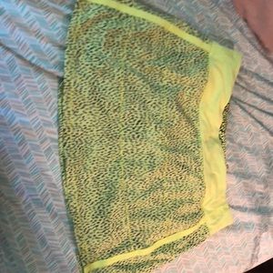 Worn only once - size 8 tall - Lululemon yellow athletic skirt